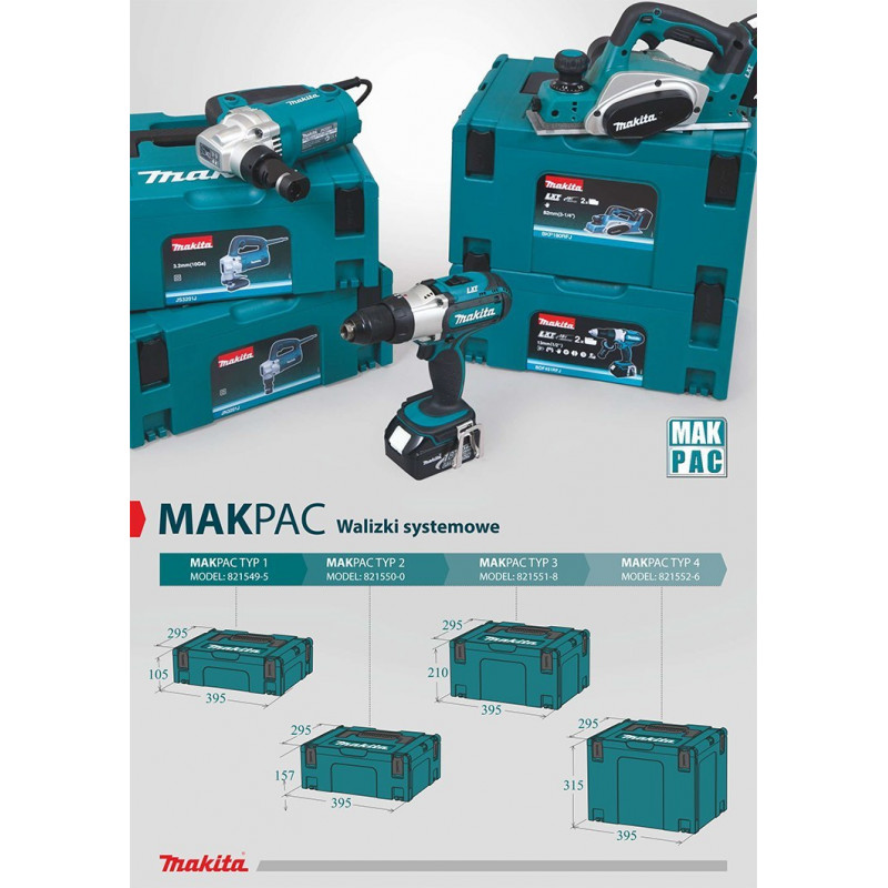 Системний кейс Makita Type-2 MAKPAC [821550-0]