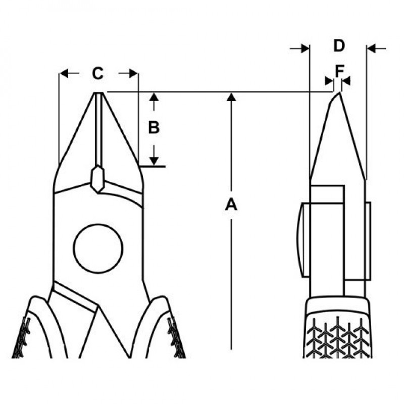 Прецизійні конічні бокорізи 134 мм, ножиці Flush EDGE Accu Shear, LINDSTRÖM [6152]