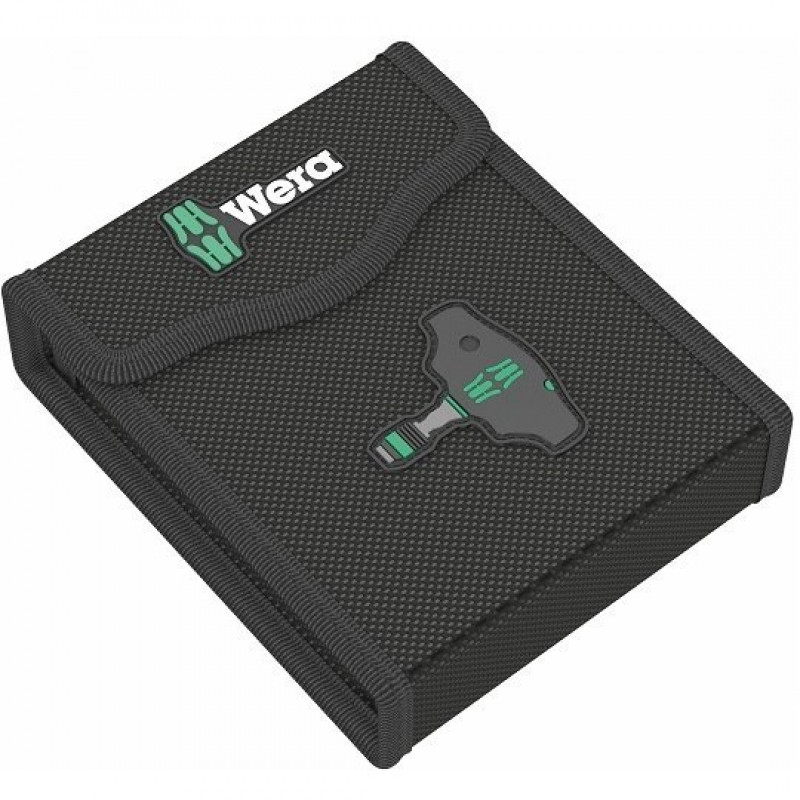 Набір із 16 біт 1/4 з Т-подібною ручкою та тріскачкою, Kraftform Kompakt 400 RA, Комплект 1 WERA [05023471001] 2go