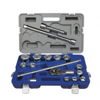 Набір торцевих ключів 3/4 шт., 6-гранних, 22-50 мм IRIMO [139-17-4]