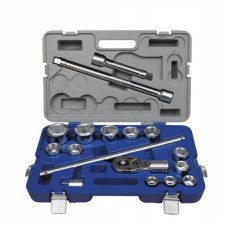 Набор торцевых ключей 3/4 шт., 6-гранных, 22-50 мм IRIMO [139-17-4]