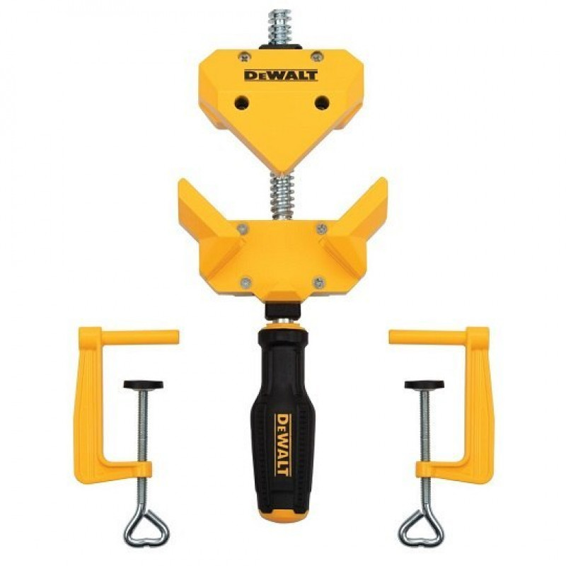 Угловой зажим 90° с зажимами, угловые тиски 55 мм, DeWalt [DWHT83853-0]