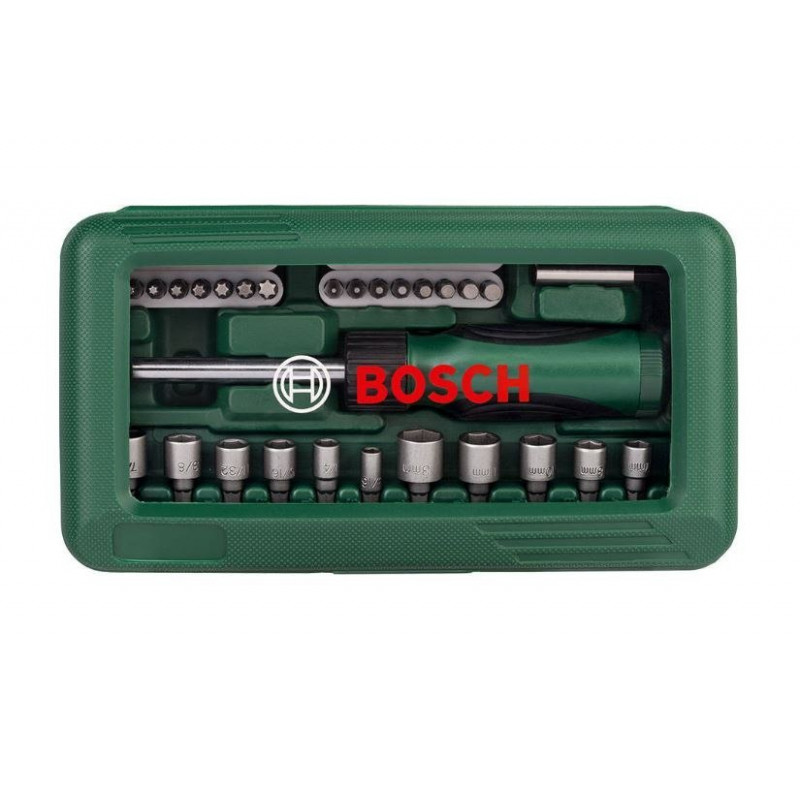 Набір із 46 біт та головок з викруткою, BOSCH [2607019504]