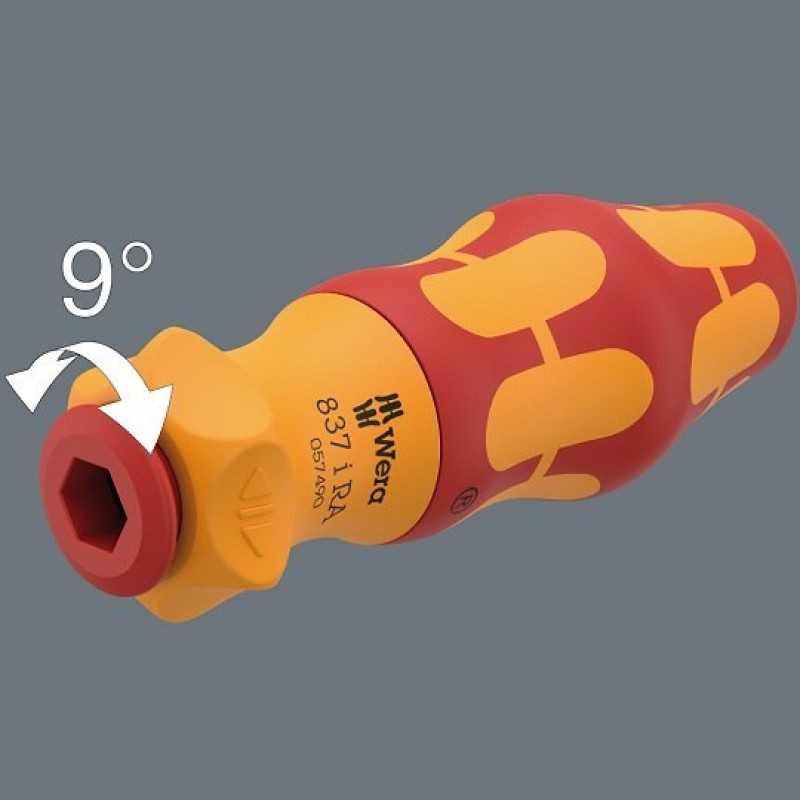 Трещотка для изолированных хвостовиков VDE, Kraftform 837 и RA, Wera [05057490001]