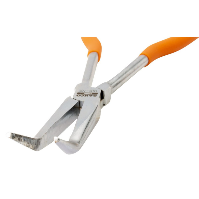 Плоскогубцы полукруглые, изогнутые под углом 35º, длина 270 мм, пластиковая ручка, Bahco [158-NB]