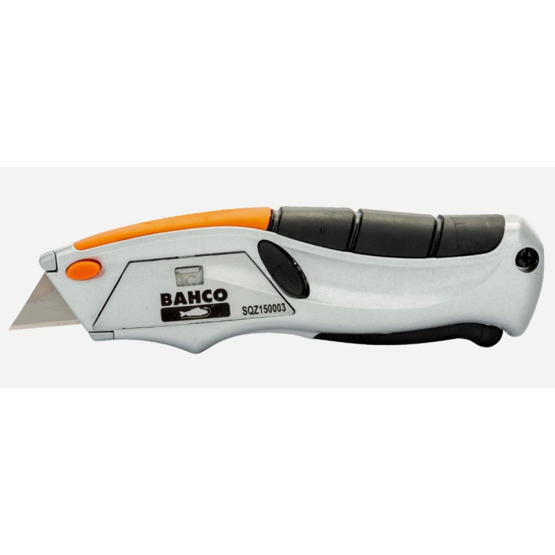 Универсальный нож с выдвижным лезвием и магазином, BAHCO [SQZ150003] трапециевидное лезвие