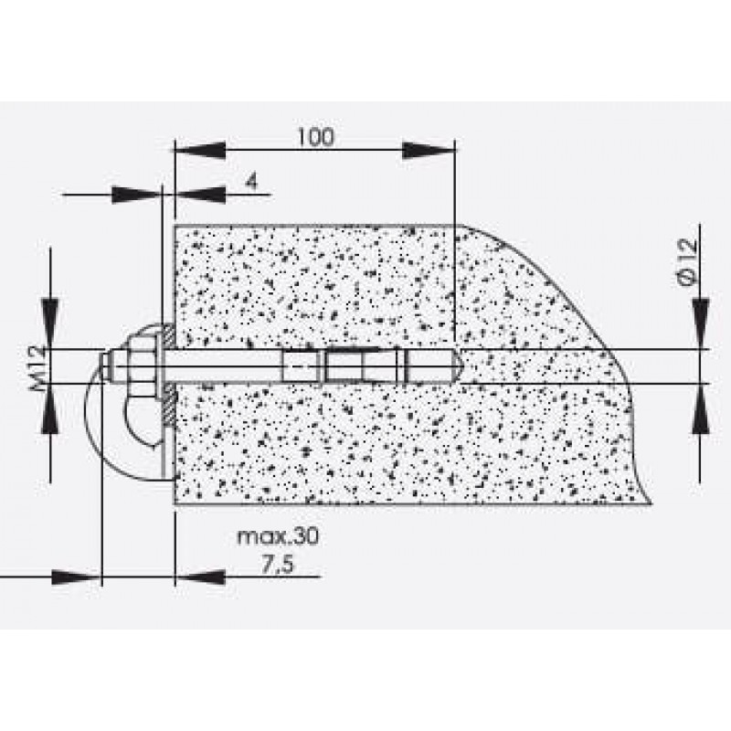 Анкерна точка типу A AT180 (комплект AT180002) PROTEKT