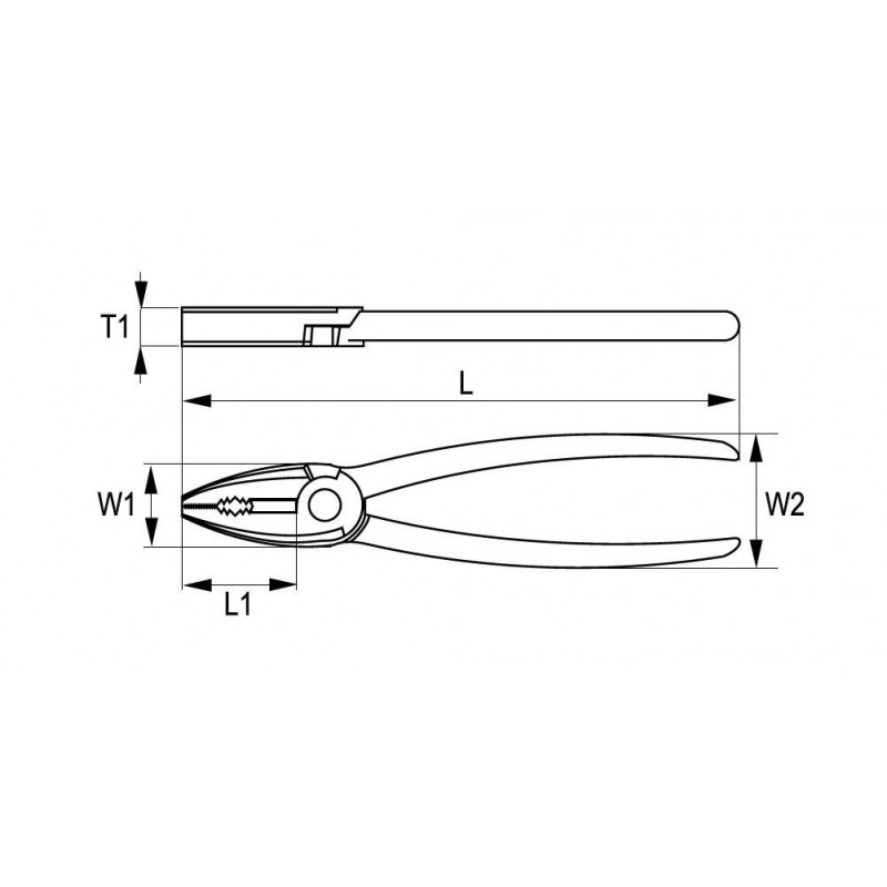 Плоскогубцы 160 мм, изоляция VDE, Irimo [601V-160-1]