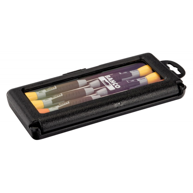 Набор из 6 прецизионных отверток, плоских и PH, Bahco [706-2]