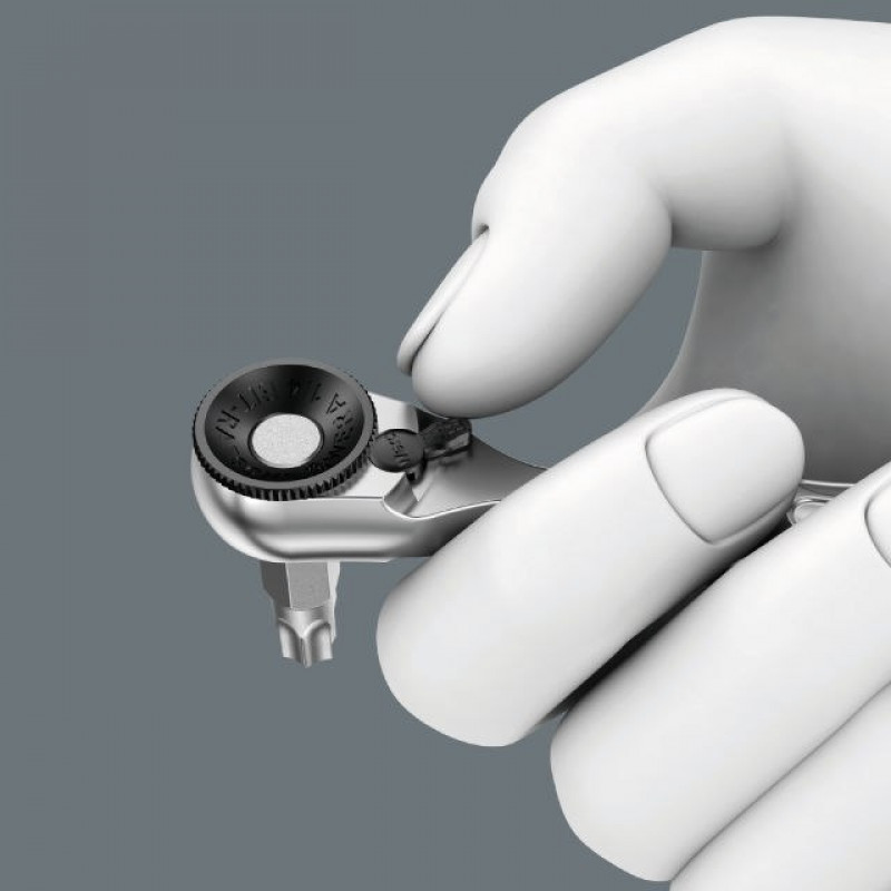 Тріскачковий ключ Zyklop Mini 1 для шестигранника 1/4 / квадрата 1/4, 60 зубців, 87 мм, 8001 A Wera [05073230001]