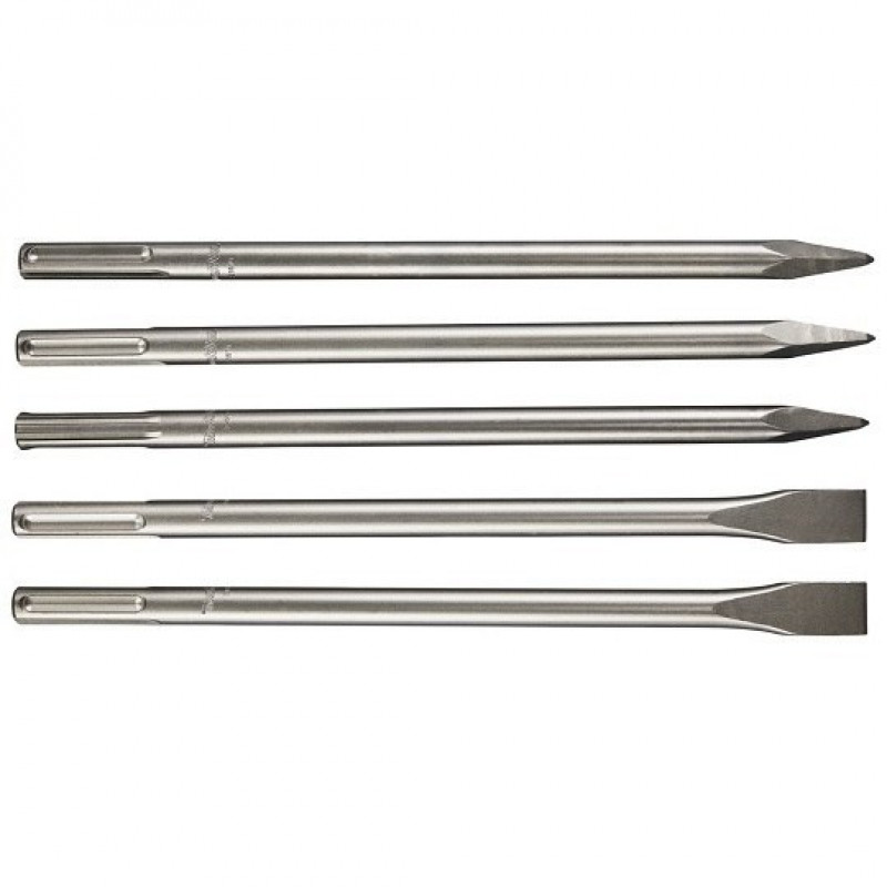 Набір із 5 зубил SDS-max та гострих насадок у футлярі, Makita [D-42472]