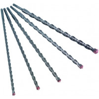 Набір з 5 довгих твердосплавних свердел для бетону SDS+, 600 мм, F4, Alpen [1088709005100]