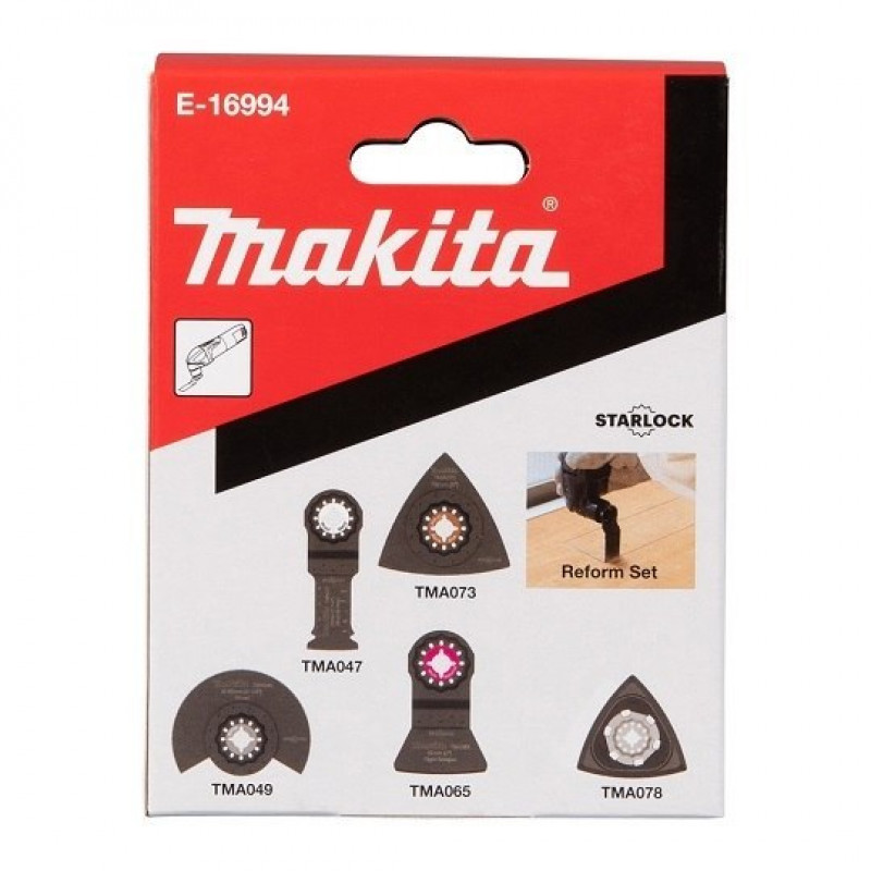 Набір із 5 пильних полотен для мультиінструментів, STARLOCK, Makita [E-16994]