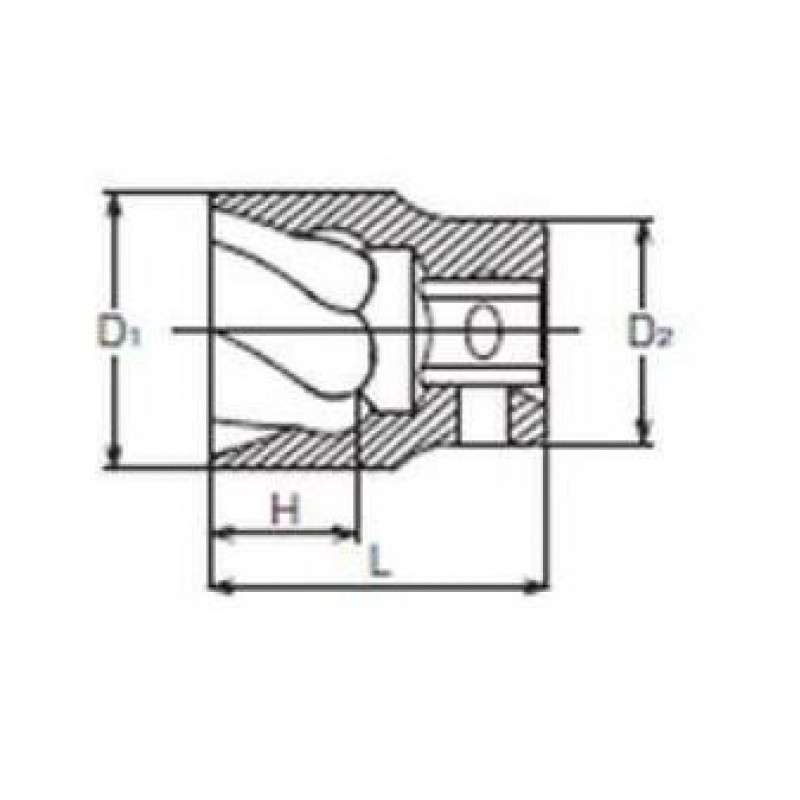 Ударная головка поворотная, экстрактор для квадратного привода 3/8, размер 9 мм, Koken [3127 9]