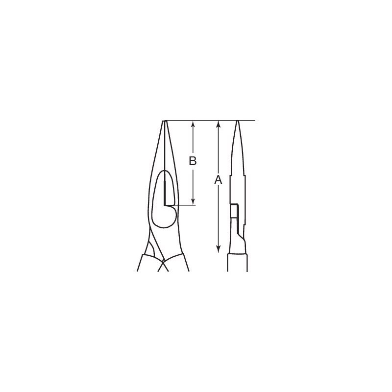 Bahco Безіскрові довгогубці 160 мм [NSB406-160]