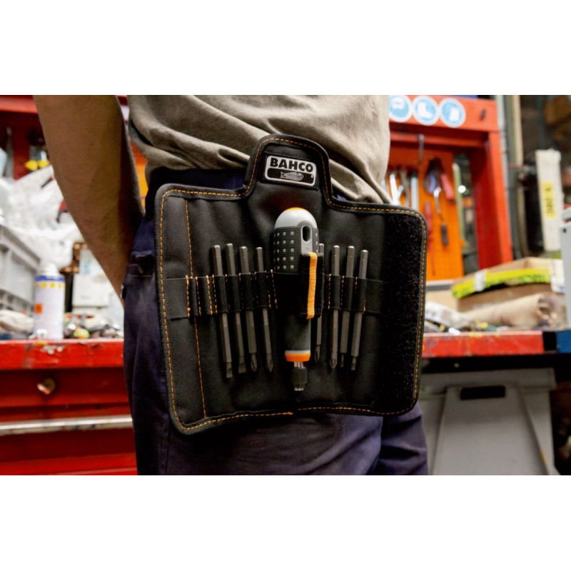 Викрутка ERGO™ зі змінними насадками, Bahco [BE-8572] 9 предметів