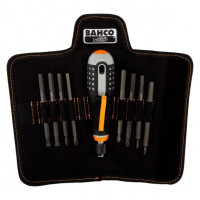 Викрутка ERGO™ зі змінними насадками, Bahco [BE-8572] 9 предметів