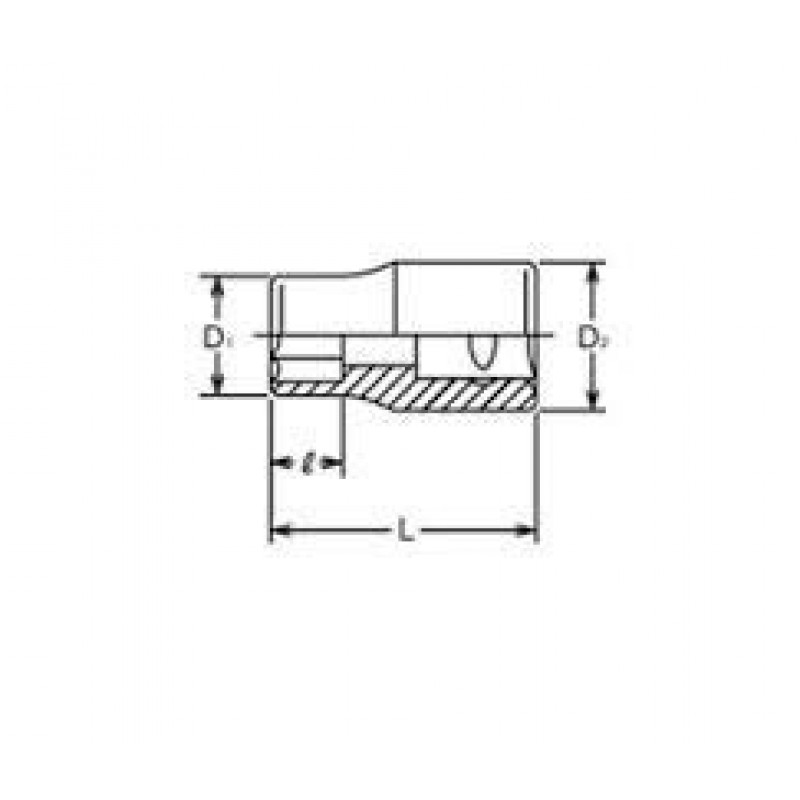 Головка ударна 3/4 M57 Koken [16400M 57]