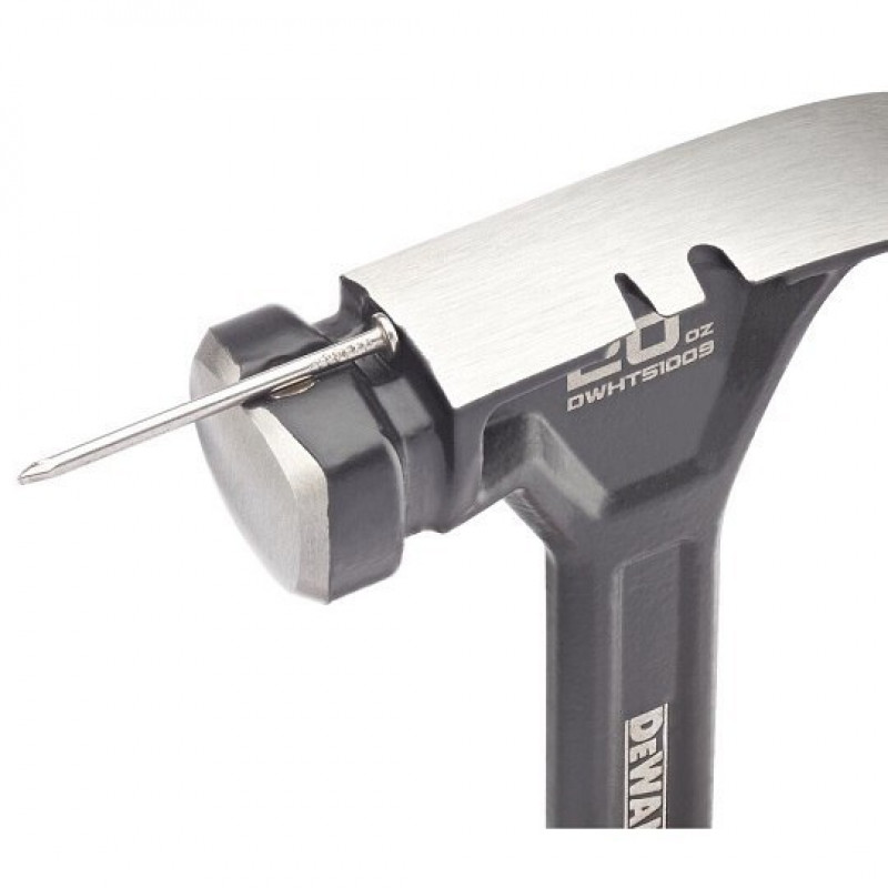 DeWalt [DWHT51009-0] Молоток сталевий з вигнутим кігтем 567 г та магнітним тримачем цвяхів