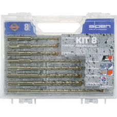 Набор из 8 сверл SDS+ для бетона, Alpen KIT-8 [0080704100100]