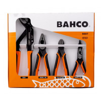 Комплект: 8224 регулируемые плоскогубцы + 2430 длинногубцы + 2628 комбинированные плоскогубцы + 2101G бокорезы, ERGO, Bahco [9897]
