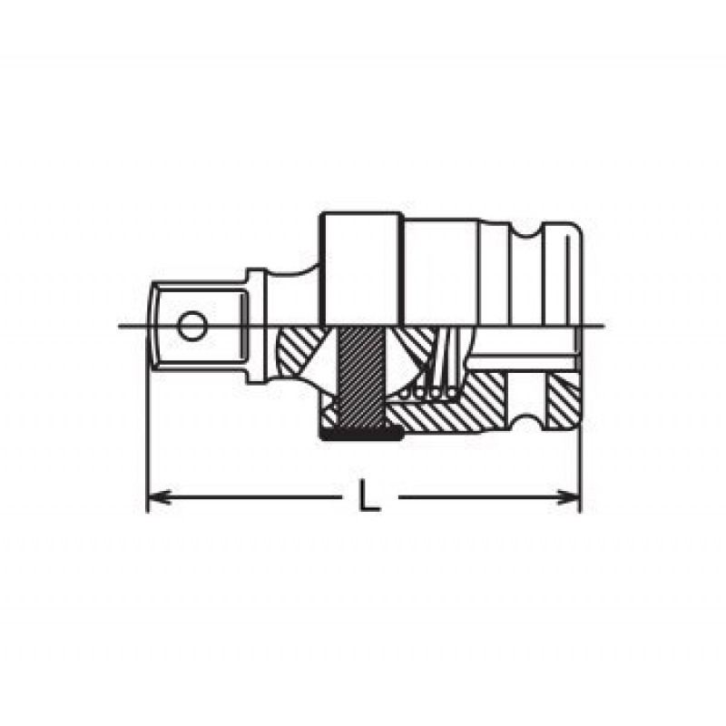 Угловой шарнир ударный для квадрата 1/2, KOKEN [14771-P]