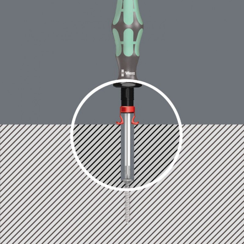 Набір інструментів 1/4 біт, головок та свердел з тестером напруги Kraftform Kompakt H 1 для дерева Wera [05135939001]