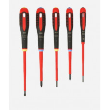Набор изолированных отверток Bahco ERGO, 5 предметов, для шлицованных винтов и винтов Pozidriv [BE-9882S]
