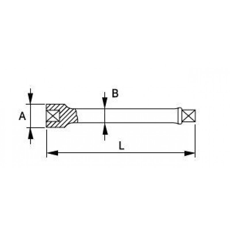 Удлинитель ударного типа для головок 3/4 дюйма, длина 325 мм, Irimo [175-02-2]