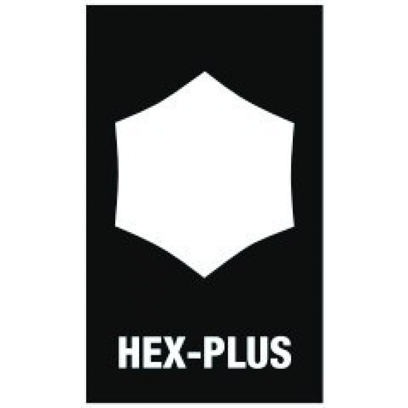 Набор из 3 шт. шестигранных бит 1/4 HEX-Plus, Wera [05073344001] размеры 4/25 мм, 5/25 мм, 6/25 мм