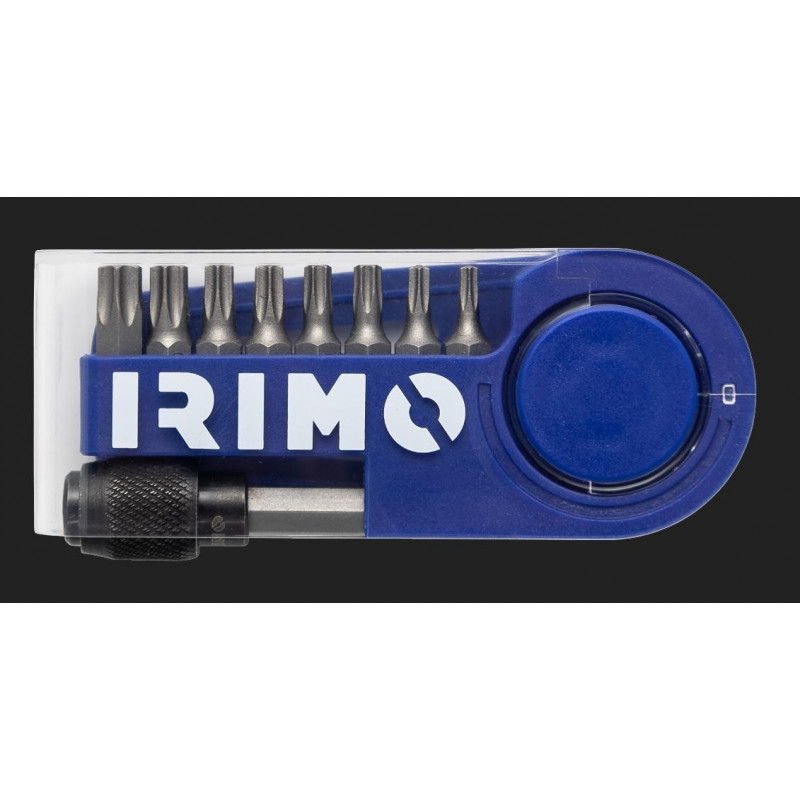 Набір біт 1/4 з адаптером, 9 шт. Irimo [475-9-1], T10-T40