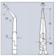 Плоскогубці напівкруглі, зігнуті, 280 мм, пластикова ручка, Knipex [28 81 280]
