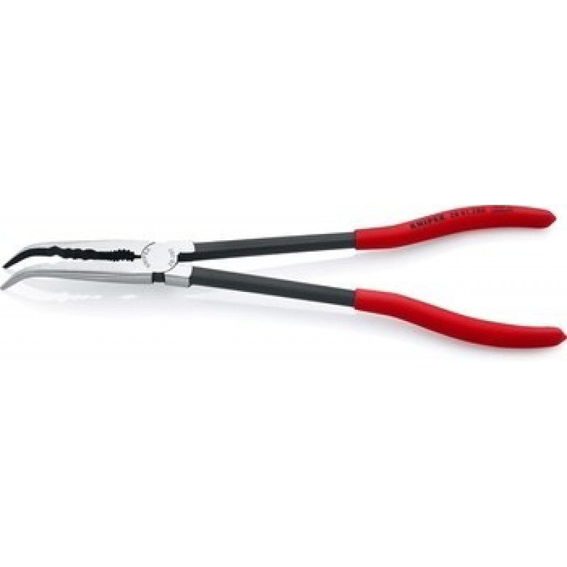 Плоскогубці напівкруглі, зігнуті, 280 мм, пластикова ручка, Knipex [28 81 280]