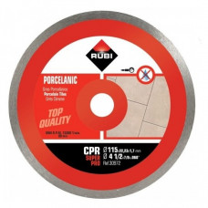Алмазний диск CPR для керамогранітної плитки, сухий, 115/22.2 мм, Rubi [30972] клас SUPERPRO