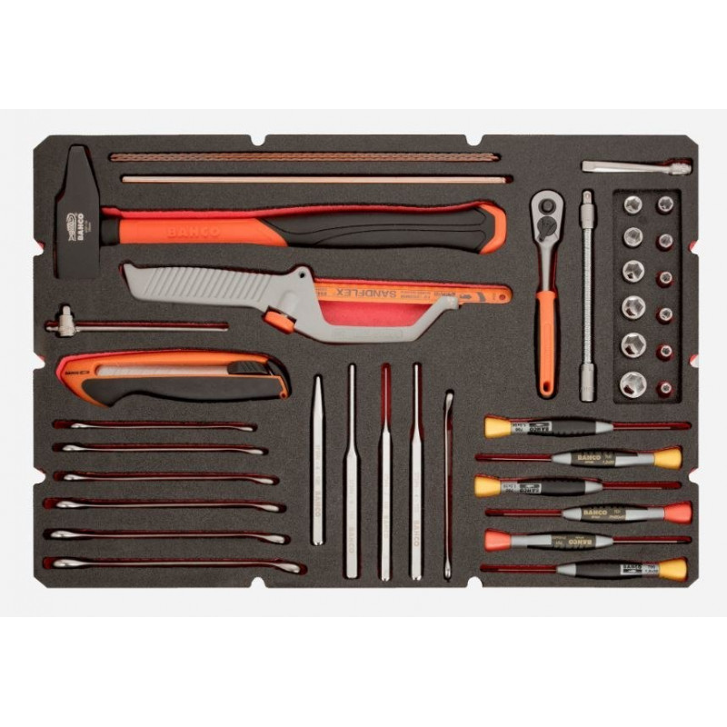 Алюмінієвий ящик для інструментів з обладнанням, набір із 145 інструментів Bahco [4750ALC01FF1]