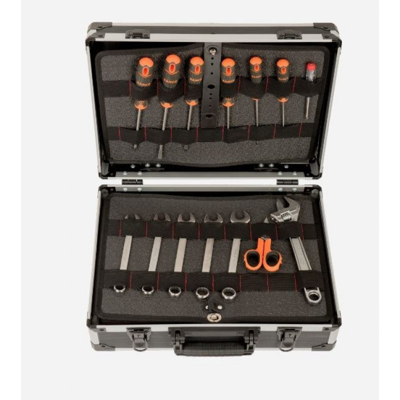 Алюмінієвий ящик для інструментів з обладнанням, набір із 145 інструментів Bahco [4750ALC01FF1]