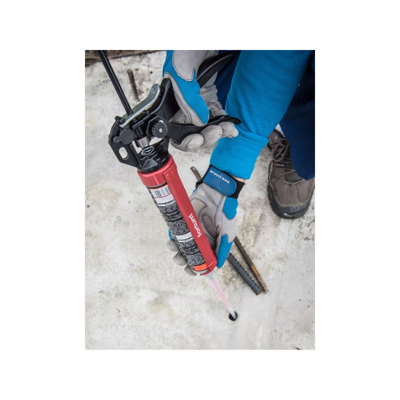 Ручний клейовий пістолет, силіконовий з функцією реверсу та дозатором FORTUM [ARG 4770822] картриджі 225/300 мл