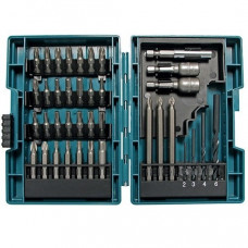 Набор из 38 аксессуаров Makita: дрели, биты и головки [B-54106]