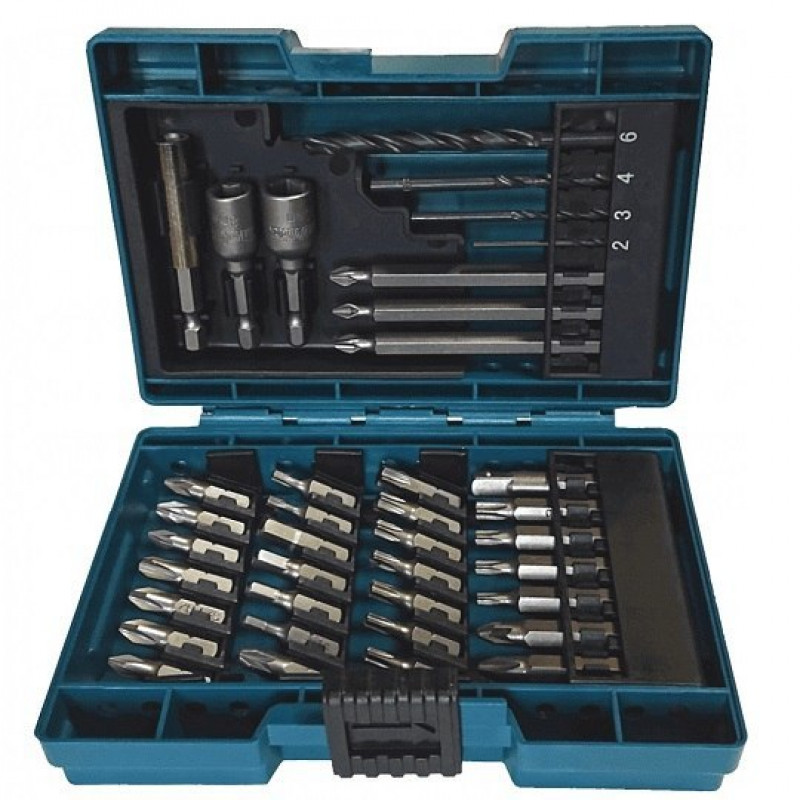 Набор из 38 аксессуаров Makita: дрели, биты и головки [B-54106]