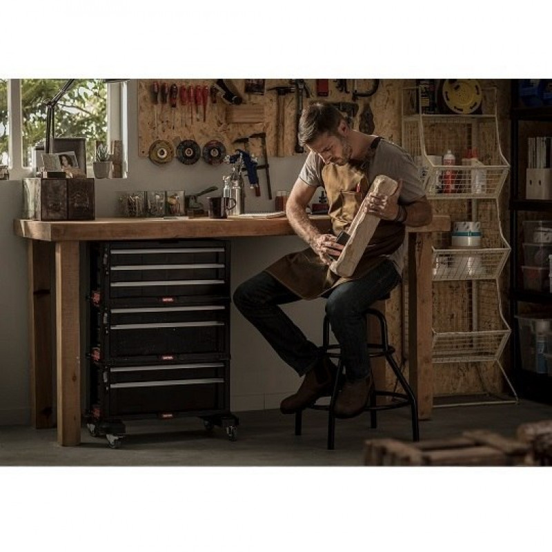 Комод для інструментів з 6 шухлядами, полиця/візок, 237786, KETER [17201228]