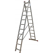 Алюмінієві двосекційні драбини 2x11 CORDA KRAUSE [030221]