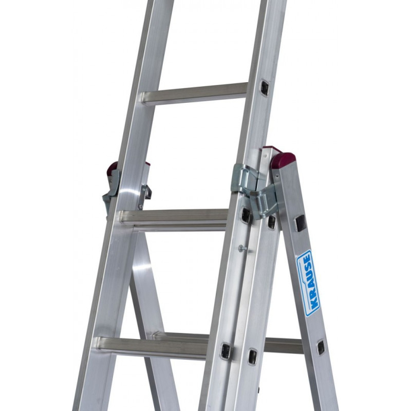 Алюминиевые многофункциональные стремянки 3x8 TR CORDA KRAUSE [033383] с функцией размещения на лестнице