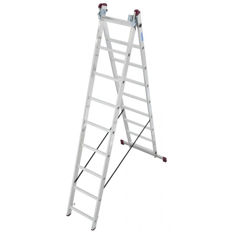 Алюминиевые многофункциональные стремянки 3x8 TR CORDA KRAUSE [033383] с функцией размещения на лестнице