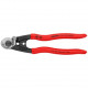 Ножиці KNIPEX для різання сталевих канатів, кабелів, дроту [95 61 190] 190 мм