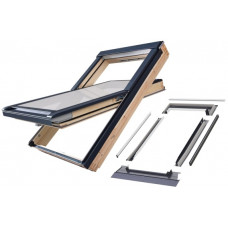 Комплект крышного окна FAKRO FTP-V P50 78x140 GreenView + обшивка EZV-AX00