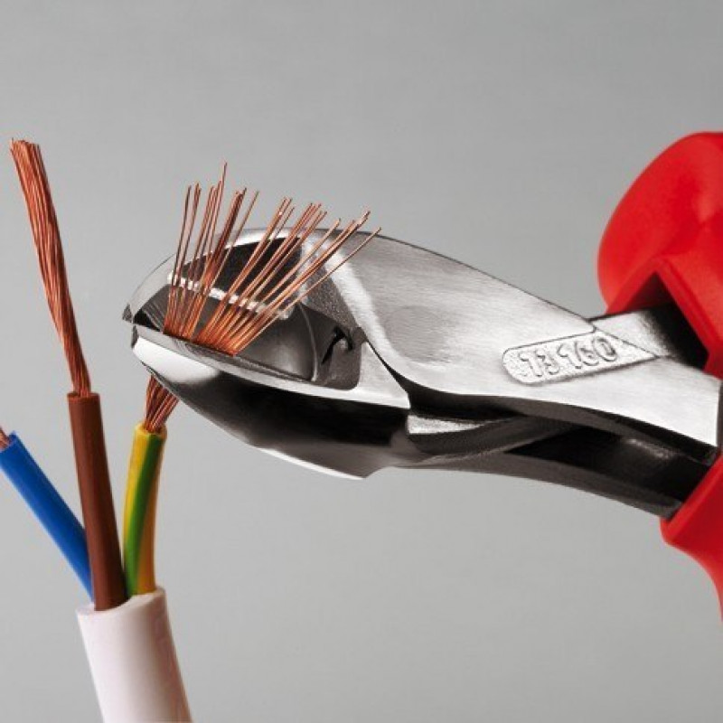 Посилені бокорізи X-Cut з ізоляцією VDE, для роботи під напругою до 1000 В, KNIPEX [73 06 160]