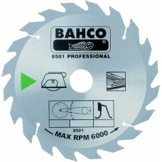 Дисковая пилка для резки древесины 170/30/2,6 мм, 18 зубцов, для грубой древесины, Bahco [8501-10]
