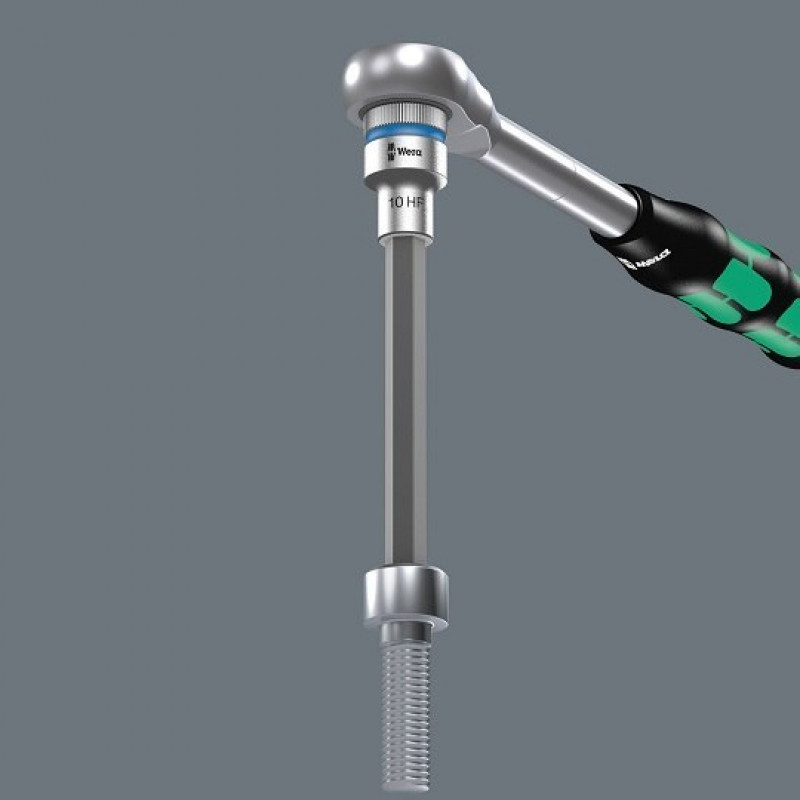 Набір із 6 торцевих ключів 1/2 з шестигранним ключем, M4-M10, Zyklop 8740 C HF 2, Wera [05004210001] 2go