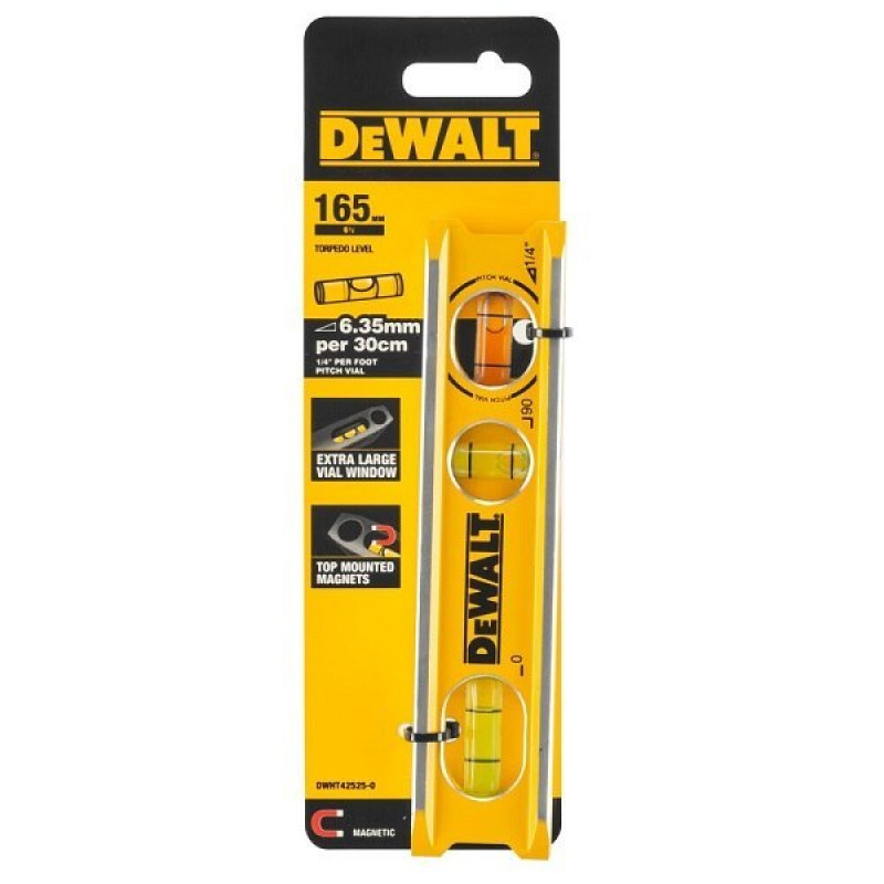 Плоский рівень для торпед 165 мм, DeWalt [DWHT42525-0]