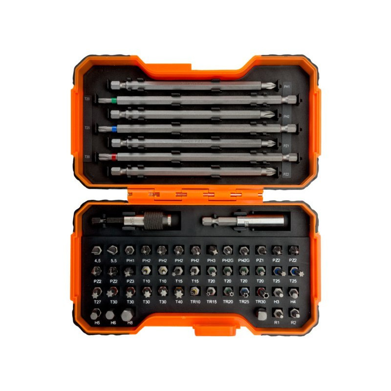 Набір біт 1/4 з адаптерами, 54 шт., BAHCO [59/S54BC]